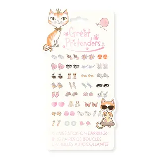 GREAT PRETENDERS 30 PAIRES BOUCLES D'OREILLE AUTOCOLLANTES PAW-SOME