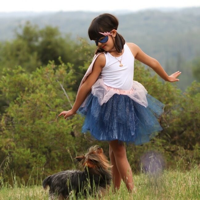 GREAT PRETENDERS DÉGUISEMENT - SET SUPER-HEROÏNE JUPE CAPE ET MASQUE MARINE 4-6ANS