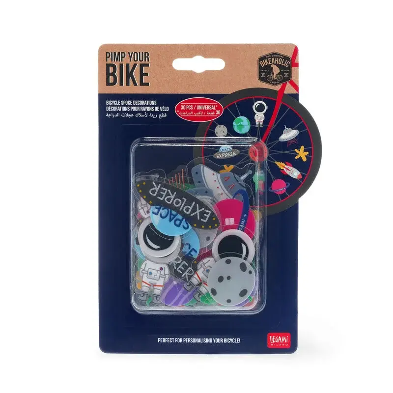 18 Clips Rayons Vélo Enfant - Motifs Donuts, Sirènes, Princesses, PVC Coloré - Décoration Et Sécurité