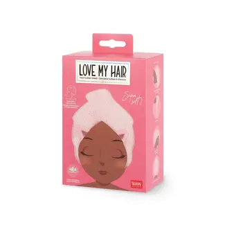 LEGAMI SERVIETTE TURBAN CHEVEUX - CHAT KITTY LOVE MY HAIR LEGAMI SERVIETTE TURBAN CHEVEUX - CHAT KITTY LOVE MY HAIR
