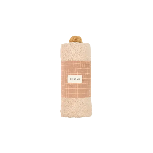 NOBODINOZ CAPE DE BAIN BÉBÉ SO CUTE - LATTE