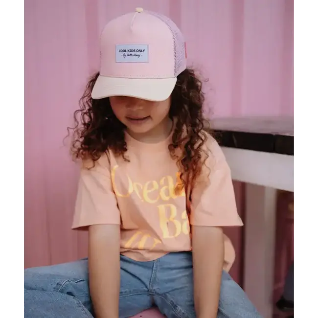 HELLO HOSSY CASQUETTE TRUCKER - MINI POWDER PINK