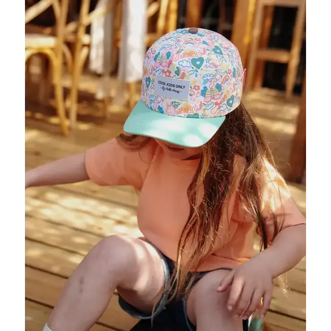 HELLO HOSSY CASQUETTE VISIÈRE COURBÉE - HAPPINESS