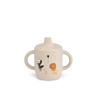 LIEWOOD TASSE SILICONE AVEC BEC "NEIL" CIRCUS SANDY