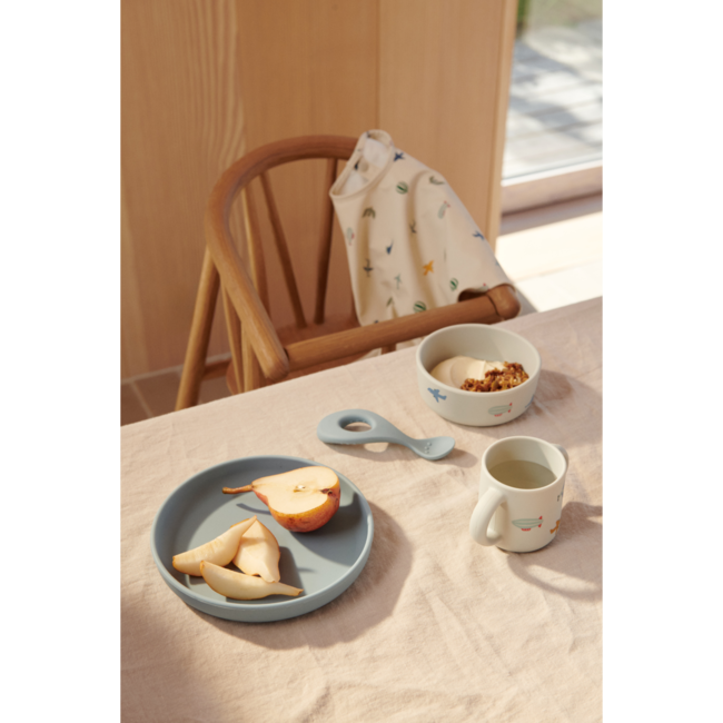 LIEWOOD BAVOIR TABLIER AVEC MANCHES "MERLE" AVIATOR ECRU