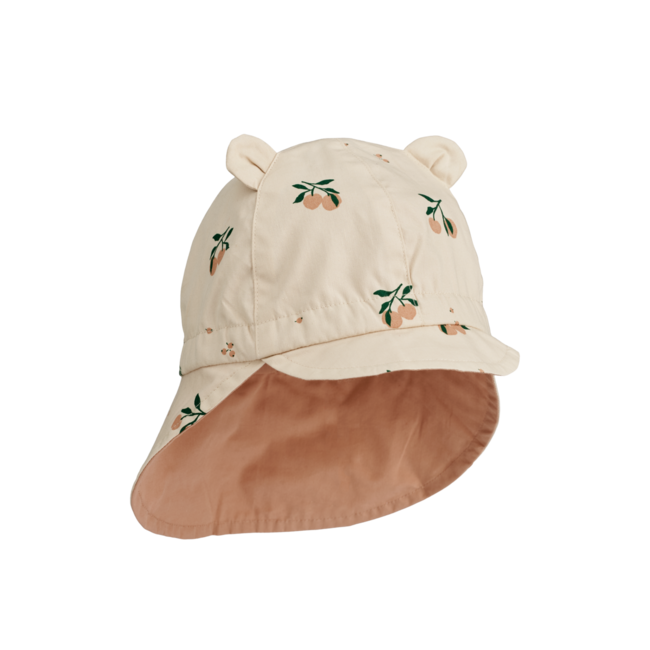 LIEWOOD CHAPEAU DE SOLEIL RÉVERSIBLE "GORM" PEACH  SEASHELL / PALE TUSCANY