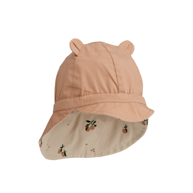 LIEWOOD CHAPEAU DE SOLEIL RÉVERSIBLE "GORM" PEACH  SEASHELL / PALE TUSCANY