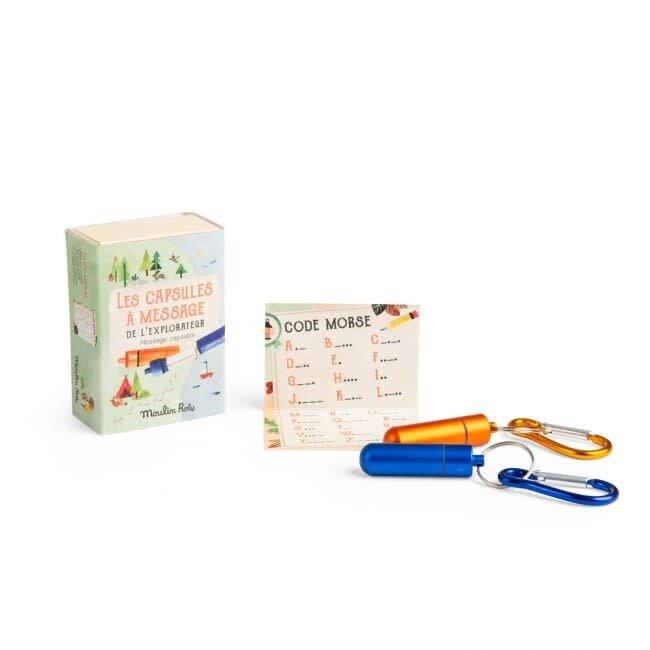 MOULIN ROTY 2 CAPSULES À MESSAGE & CODAGE SECRET MORSE - LES GRANDS EXPLORATEURS
