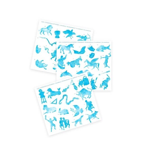 MOULIN ROTY CARTE DU CIEL AVEC DÉCALCOMANIES - LE JARDIN DU MOULIN