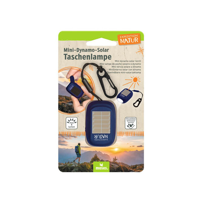 MINI LAMPE DE POCHE SOLAIRE AVEC DYNAMO