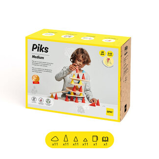 OPPI PIKS - KIT MEDIUM (33 CÔNES + 11 PLANCHETTES)