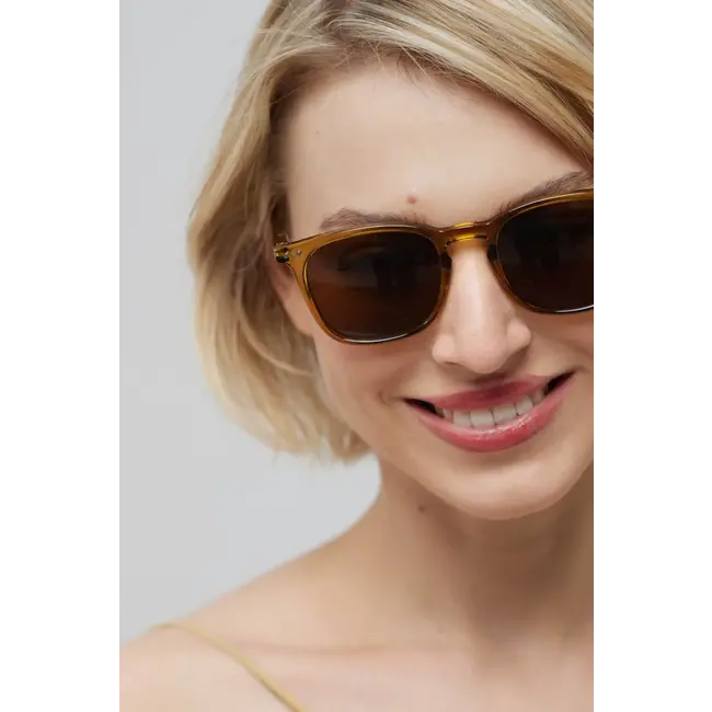 IZIPIZI LUNETTES DE SOLEIL ADULTE "LA TRAPÈZE" #E VELVET GOLDEN GREEN