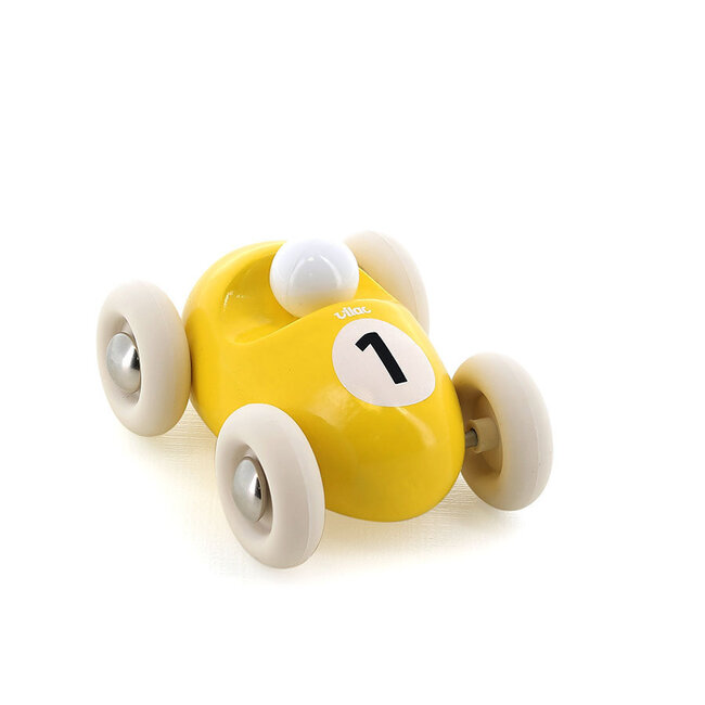 VILAC MINI VOITURE ROADSTER JAUNE - NUMÉRO 1