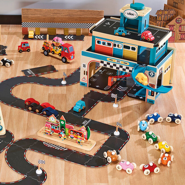 VILAC MINI VOITURE ROADSTER BLEU CIEL - NUMÉRO 9