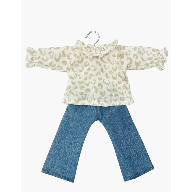 MINIKANE TENUE AMIGAS - ENSEMBLE SARA FÉLINE JEAN BLEU