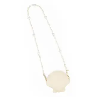 RATATAM SAC BANDOULIÈRE COQUILLAGE-ANSE BIJOUX  CRÈME