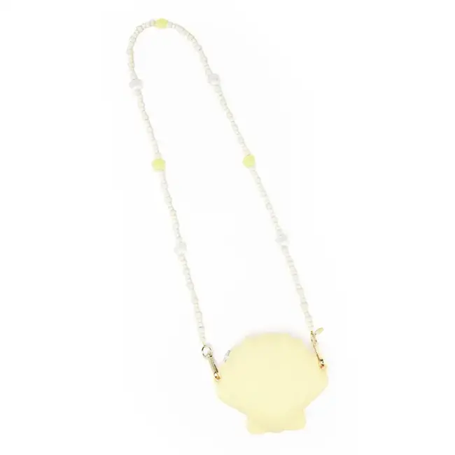 RATATAM SAC BANDOULIÈRE COQUILLAGE ANSE BIJOUX  JAUNE