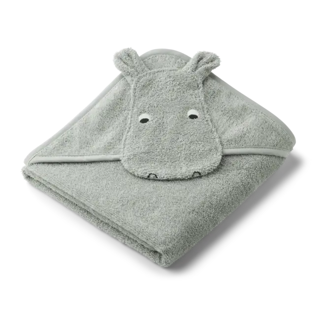 LIEWOOD CAPE DE BAIN 70X70 "ALBERT" HIPPO DOVE BLUE