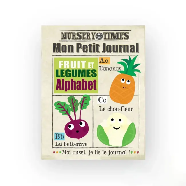 CRINKLY MON PETIT JOURNAL TISSU CRINKLY - FRUITS ET LÉGUMES +3MOIS