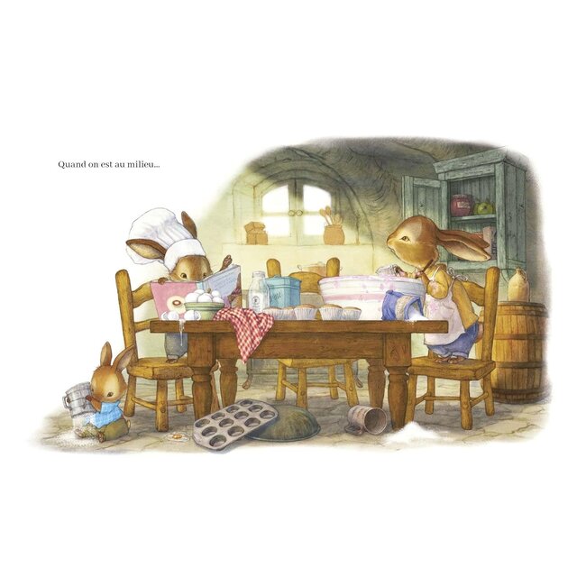 L'ÉCOLE DES LOISIRS LIVRE - QUAND ON EST AU MILIEU