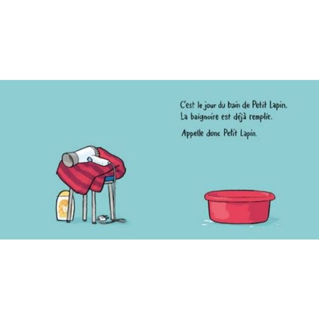 L'ÉCOLE DES LOISIRS LIVRE - AU BAIN PETIT LAPIN ! - MUHLE JORG