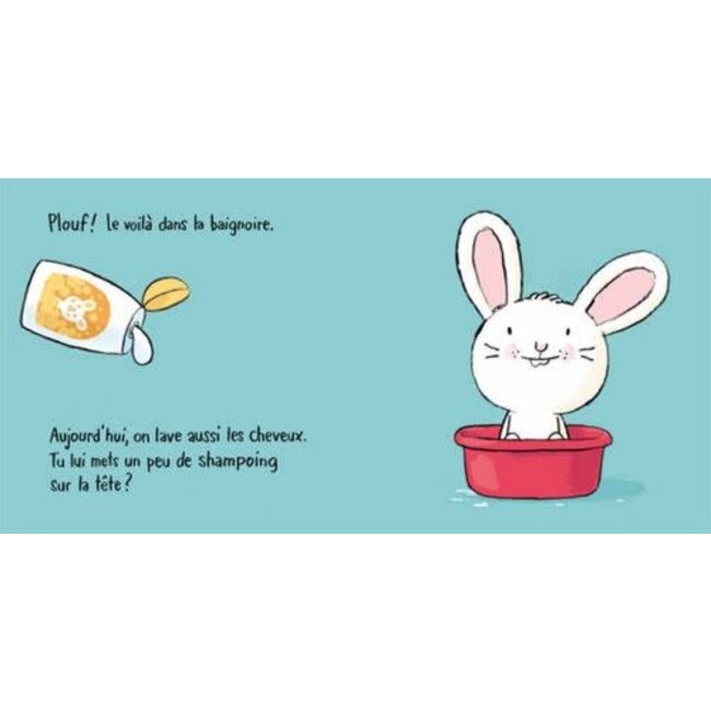 L'ÉCOLE DES LOISIRS LIVRE - AU BAIN PETIT LAPIN ! - MUHLE JORG