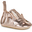 EASY PEASY CHAUSSON CUIR SOUPLE "BLUMOO / BLUBLU" LAPINOU PINK METAL