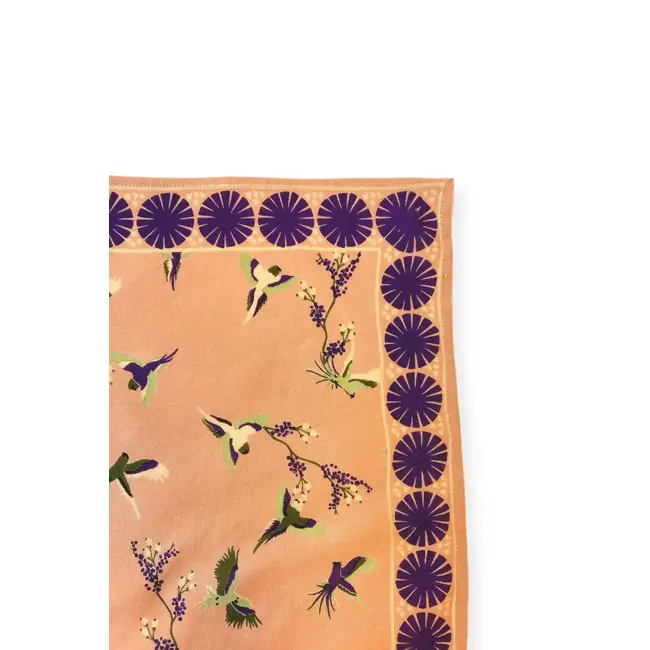 APACHES CERISIER BLUSH - GRAND FOULARD APACHES LATIKA