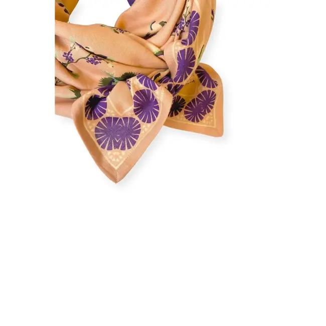APACHES CERISIER BLUSH - GRAND FOULARD APACHES LATIKA