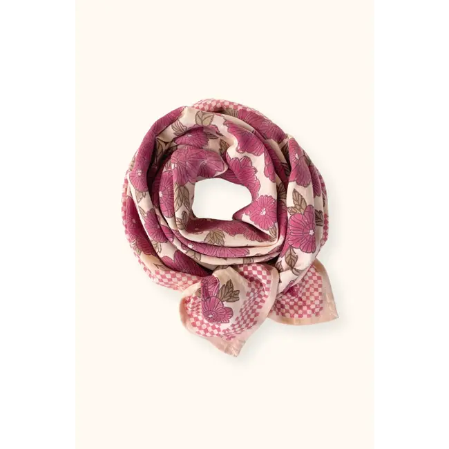 APACHES BLOOM MACADAMIA - GRAND FOULARD APACHES LATIKA