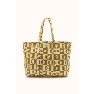 APACHES DAMIER TOBACCO - GRAND SAC CABAS APACHES SAMBA
