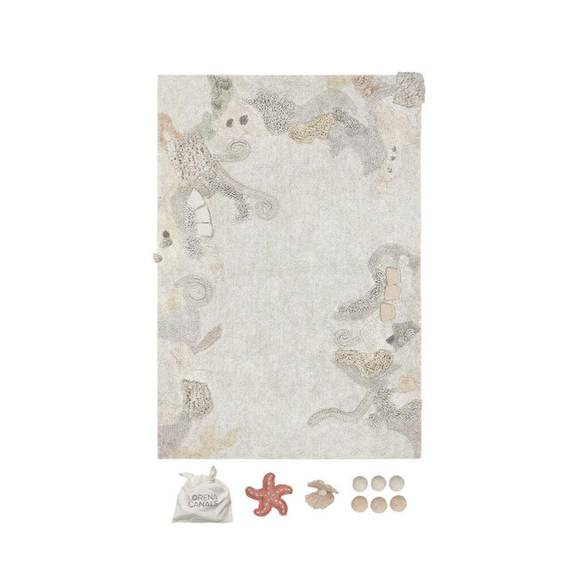 LORENA CANALS TAPIS DE JEU LAVABLE SEABED - 140X200CM