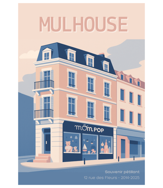 CARTE POSTALE COLLECTOR - MOM POP MULHOUSE