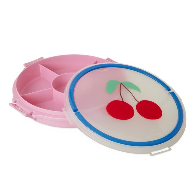 RICE PLATEAU APÉRO COMPARTIMENTÉ TRANSPORTABLE RICE - ROSE CERISE