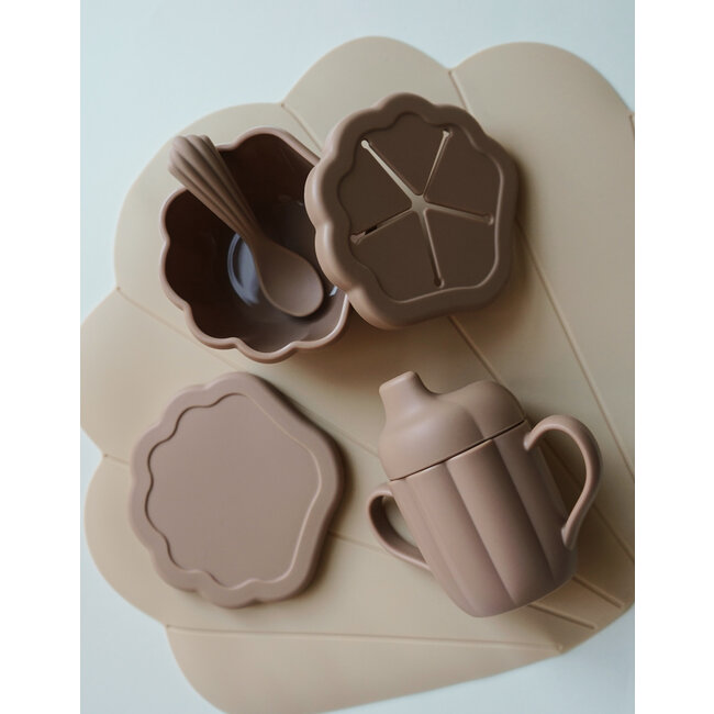 KONGES SLOJD COFFRET COQUILLAGE TASSE - CUILLÈRE - BOITE À GOUTER - BLUSH