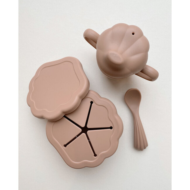 KONGES SLOJD COFFRET COQUILLAGE TASSE - CUILLÈRE - BOITE À GOUTER - BLUSH