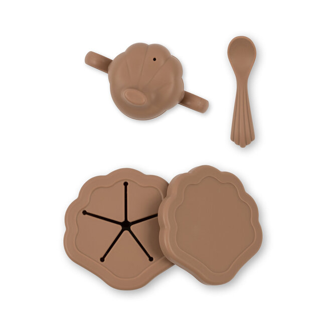 KONGES SLOJD COFFRET COQUILLAGE TASSE - CUILLÈRE - BOITE À GOUTER - BLUSH
