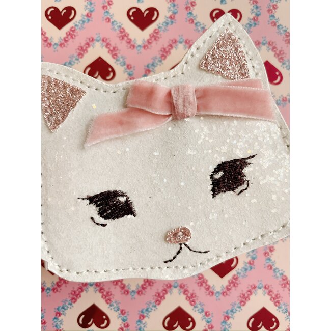 KONGES SLOJD PORTE-MONNAIE À PAILLETTES - KITTY BUTTERCREAM