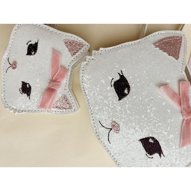 KONGES SLOJD PORTE-MONNAIE À PAILLETTES - KITTY BUTTERCREAM