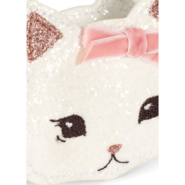 KONGES SLOJD PORTE-MONNAIE À PAILLETTES - KITTY BUTTERCREAM