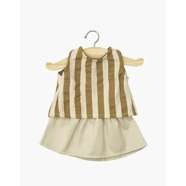MINIKANE TENUE GORDIS ENSEMBLE RÉJANE & JUPE RAYURE ZÉPHIR BEIGE