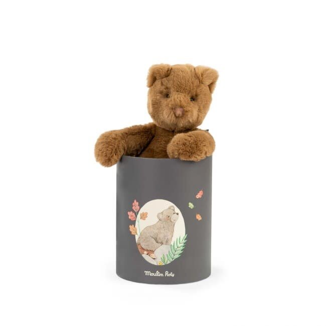 MOULIN ROTY PELUCHE BOITE CADEAU OURS 28CM - ARTHUR & LOUISON