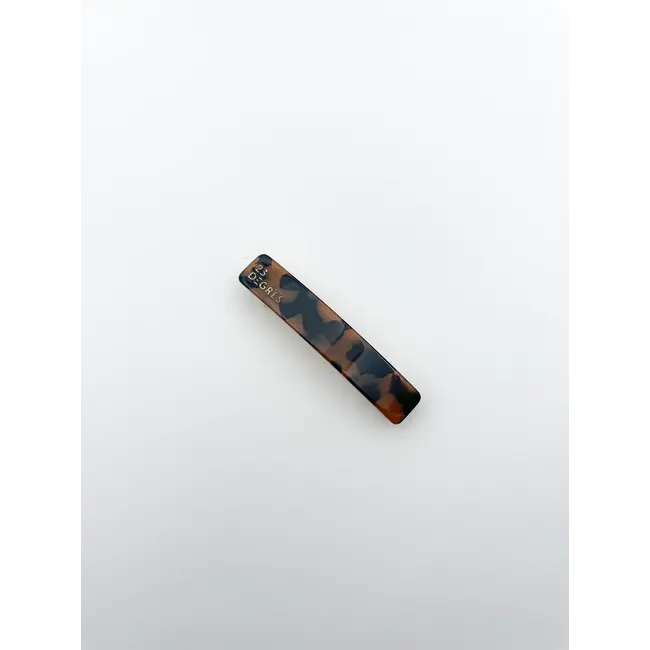 23 DEGRES BARRETTE ACÉTATE 6CM - CLASSIQUE MARRON