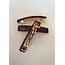 23 DEGRES BARRETTE ACÉTATE 6CM - CLASSIQUE MARRON