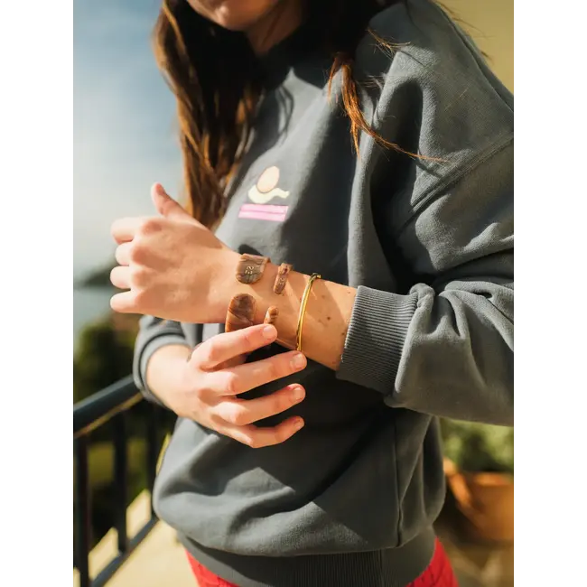 23 DEGRES BRACELET JONC ACÉTATE LARGE - ROSE