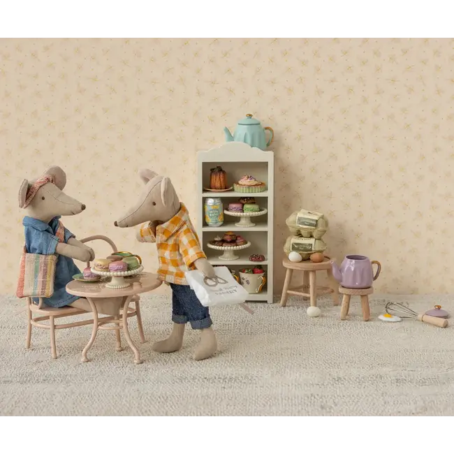 MAILEG PAPA SOURIS 15CM - JEANS & CHEMISE À CARREAUX JAUNE