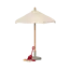 MAILEG PARASOL MINIATURE BOIS ÉCRU POUR SOURIS MAILEG