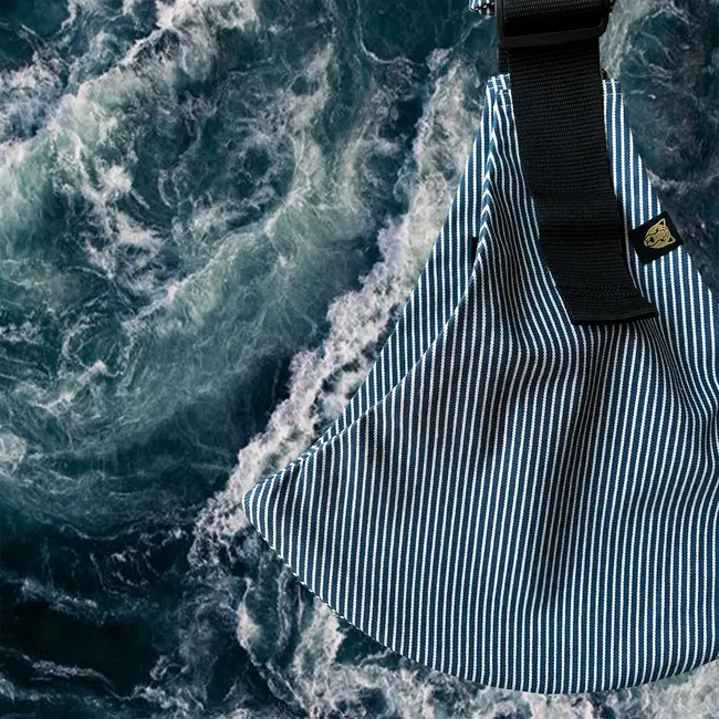 WILDRIDE PORTE-BÉBÉ WILDRIDE - RAYURES INDIGO