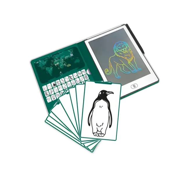 KIDYWOLF TABLETTE À DESSIN LCD KIDYDRAW-MINI - ANIMAUX DU MONDE