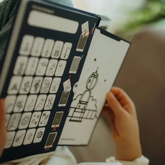 KIDYWOLF TABLETTE À DESSIN LCD KIDYDRAW-MINI - GALAXIE